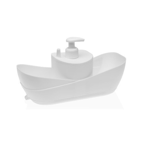 DISPENSADOR JABON VERSA BLANCO PLASTIC 2 CAVIDADES
